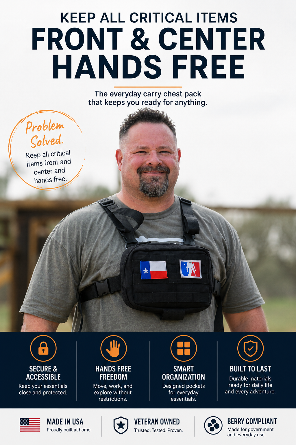Gnome Chest Pack — American-Made EDC Organizer