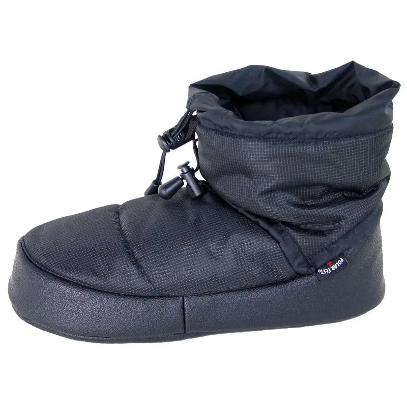 Polar Feet Camp Booties — Warm Indoor/Outdoor Slippers | Black