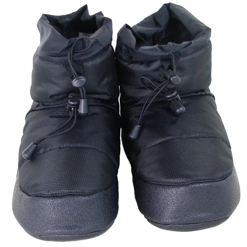 Polar Feet Camp Booties — Warm Indoor/Outdoor Slippers | Black