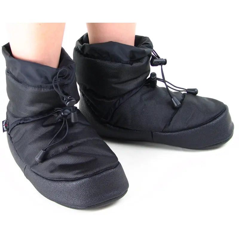 Polar Feet Camp Booties — Warm Indoor/Outdoor Slippers | Black