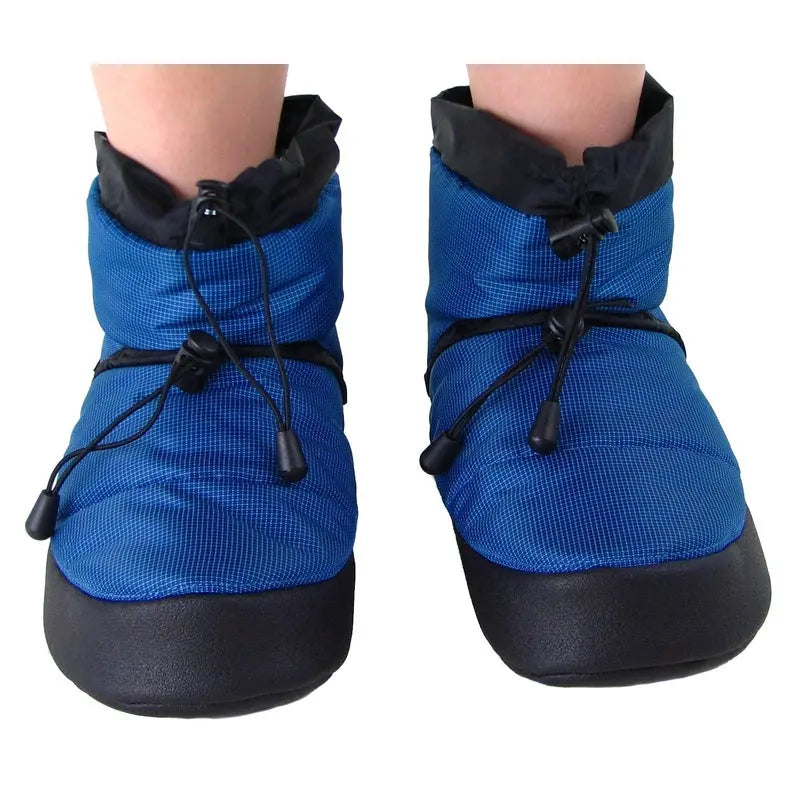Polar Feet Camp Booties — Warm Indoor/Outdoor Slippers | Sky
