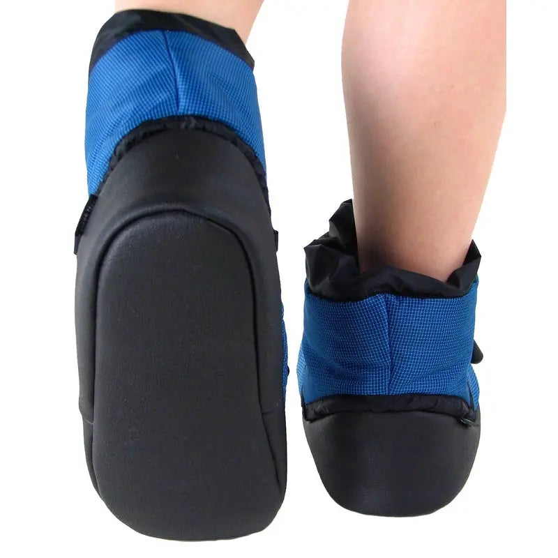 Polar Feet Camp Booties — Warm Indoor/Outdoor Slippers | Sky
