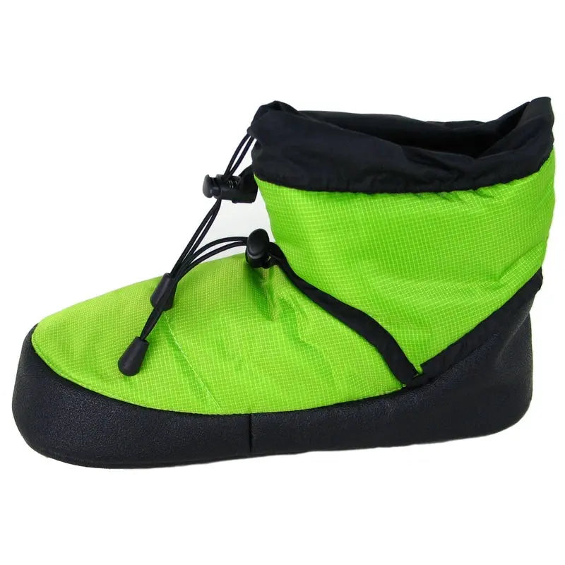 Polar Feet Camp Booties — Warm Indoor/Outdoor Slippers | Lime