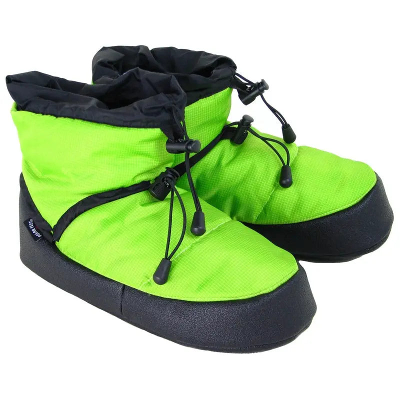 Polar Feet Camp Booties — Warm Indoor/Outdoor Slippers | Lime